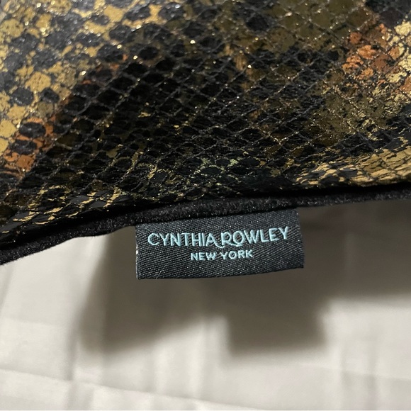 Cynthia Rowley Snakeskin Gold Foil Pillow - Picture 7 of 7